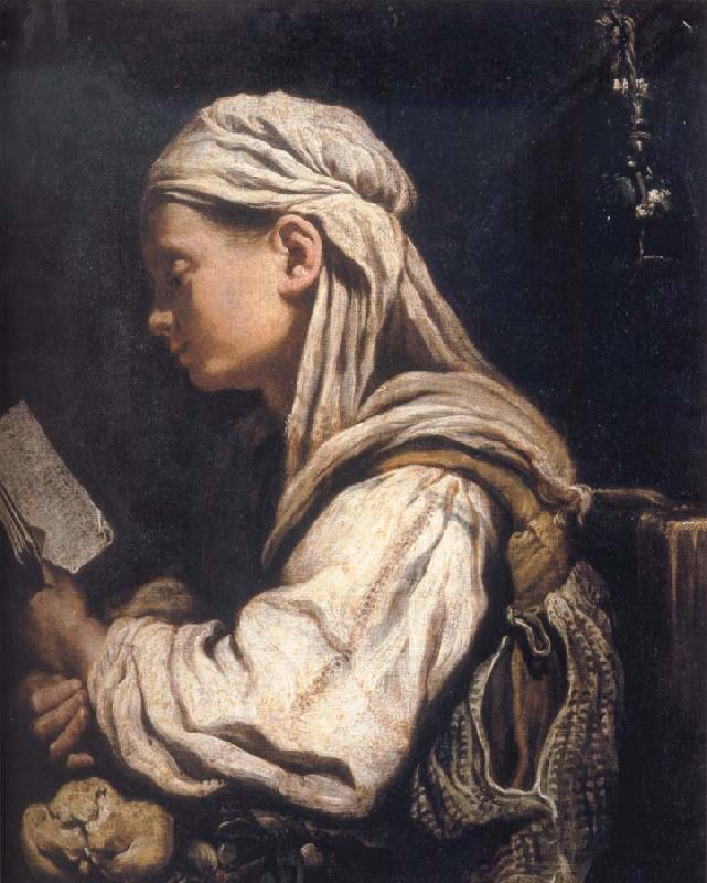 Domenico Fetti Girl Reading Sweden oil painting art